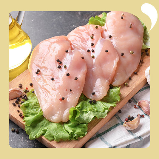 white chicken meat