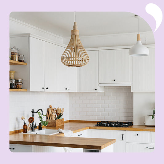minimalist white kitchen