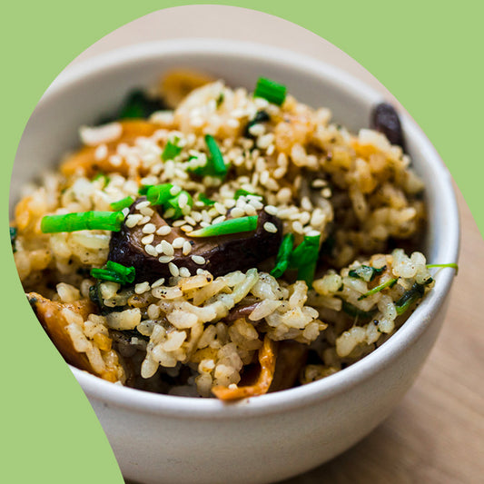 Spinach Mushroom Rice