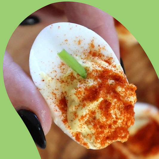 Pumpkin Deviled Eggs