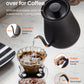 Hand pours water from our Comfee gooseneck electric kettle
