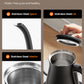 Craftsmanship details of the gooseneck kettle