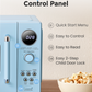Close-up of retro microwave control panel