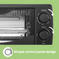 black comfee toaster oven control panel