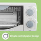 white comfee toaster oven control panel