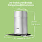 measurements of the comfee curved glass range hood
