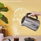 Use comfee stainless steel electric kettle to boil water to make a cup of coffee