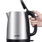 stainless steel comfee electric tea kettle its lid open