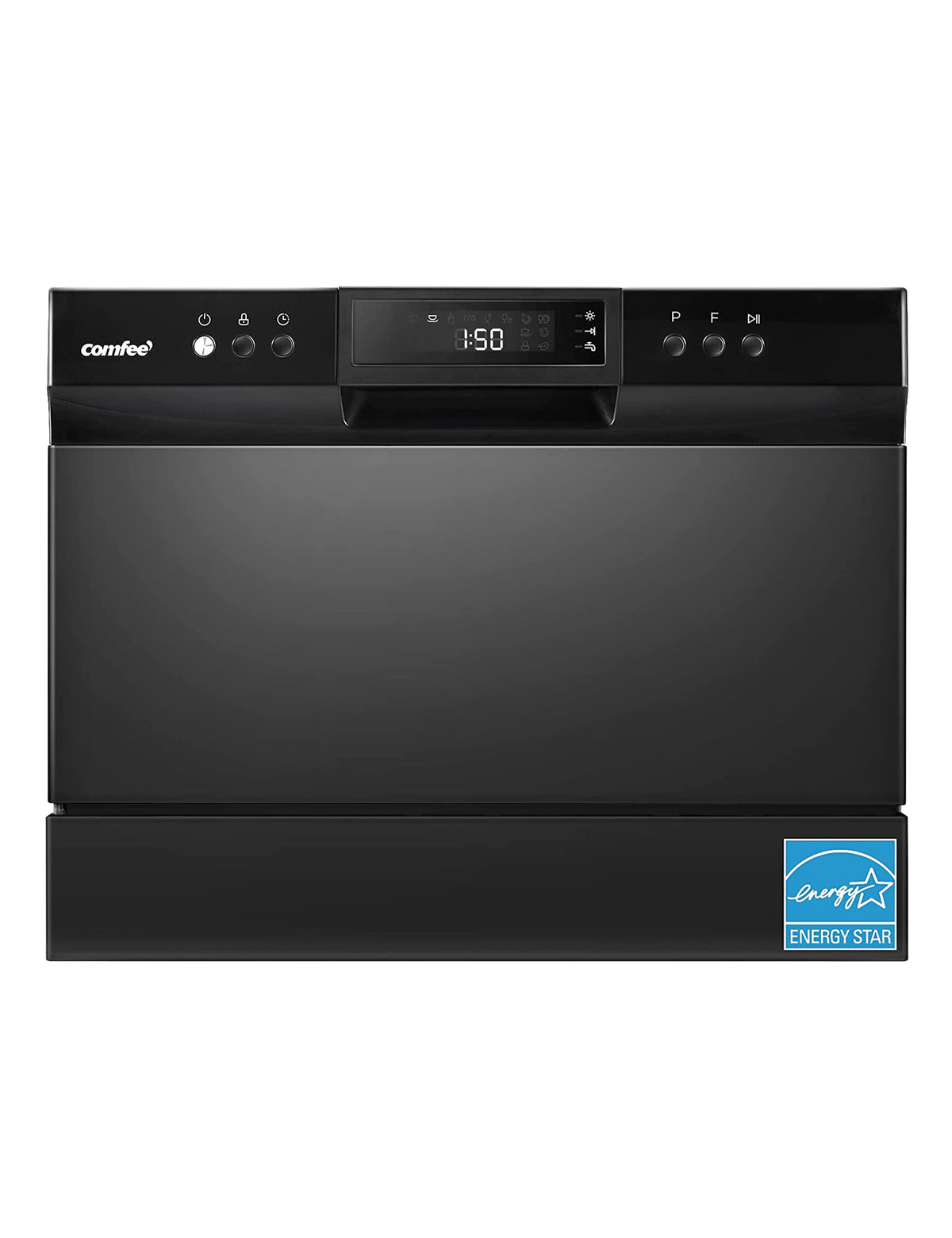 black comfee countertop portable dishwasher