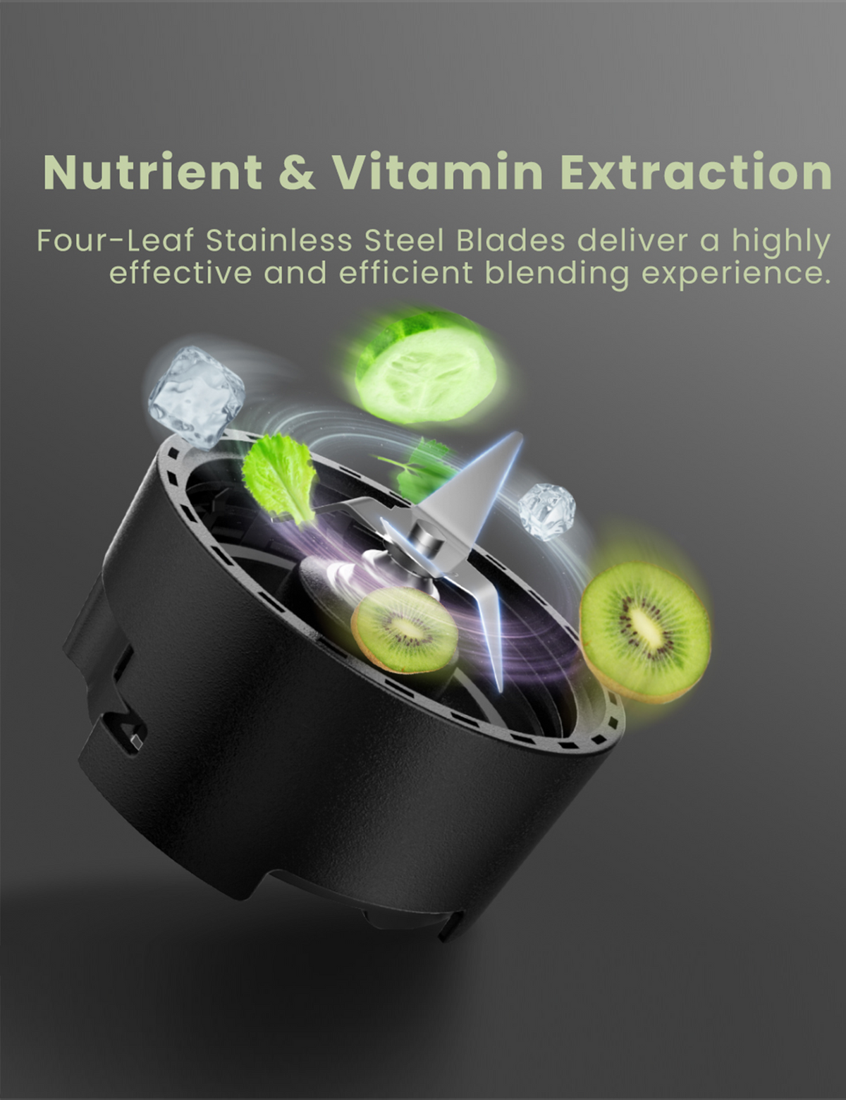 comfee compact personal blender stainless steel blades