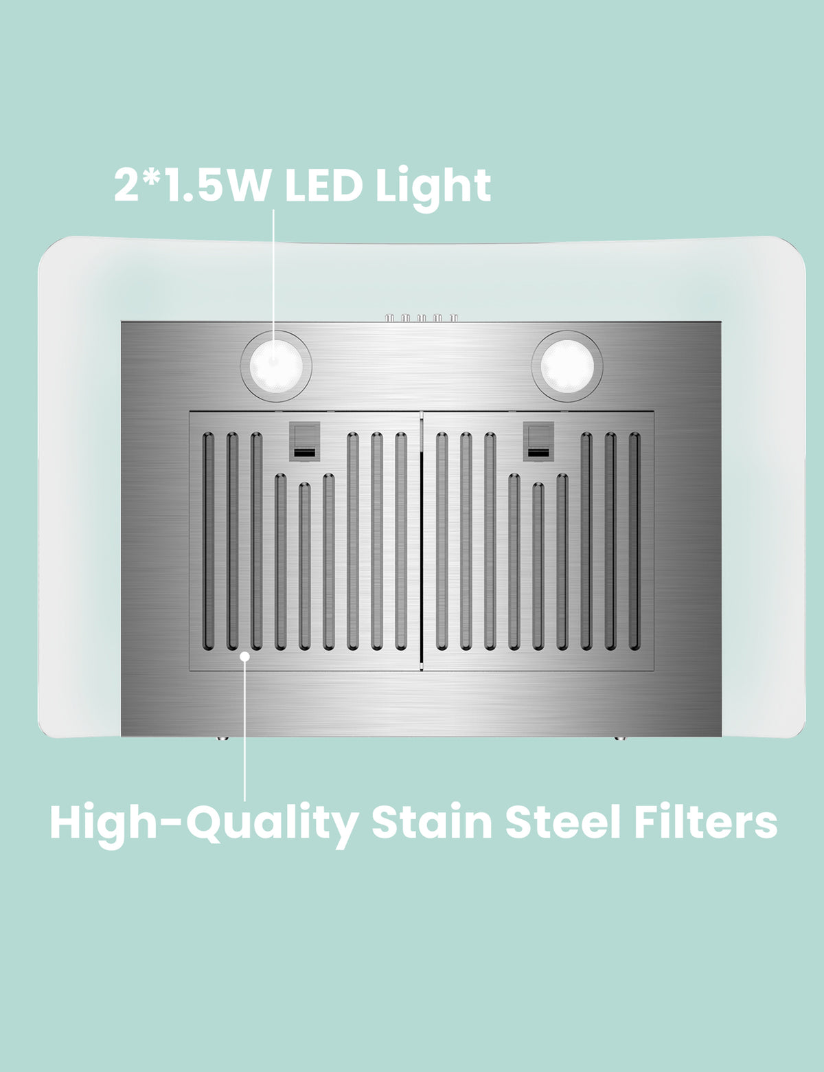 led lights on range hood