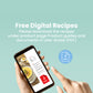 hands using a smartphone downloading recipe guides