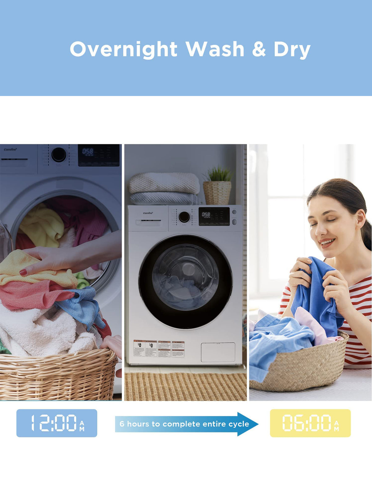 comfee all in one washer and dryer combo